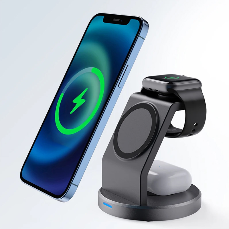 Wireless Charger Watch - 3 In 1 Wireless Charger Stand