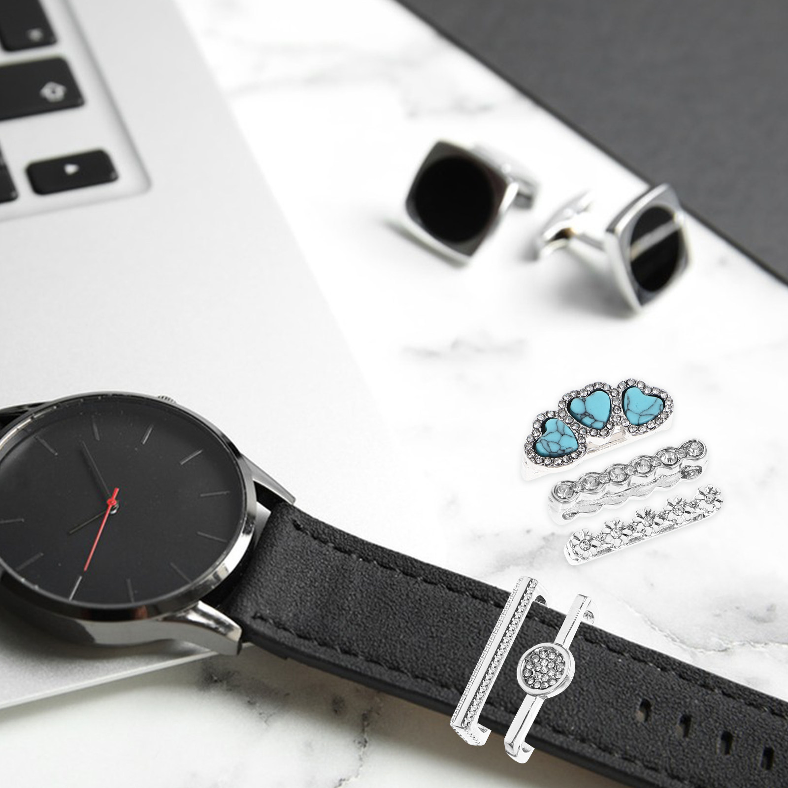 5Pcs Premium Alloy Watchband R - Smartwatch Straps & Accessories review and price