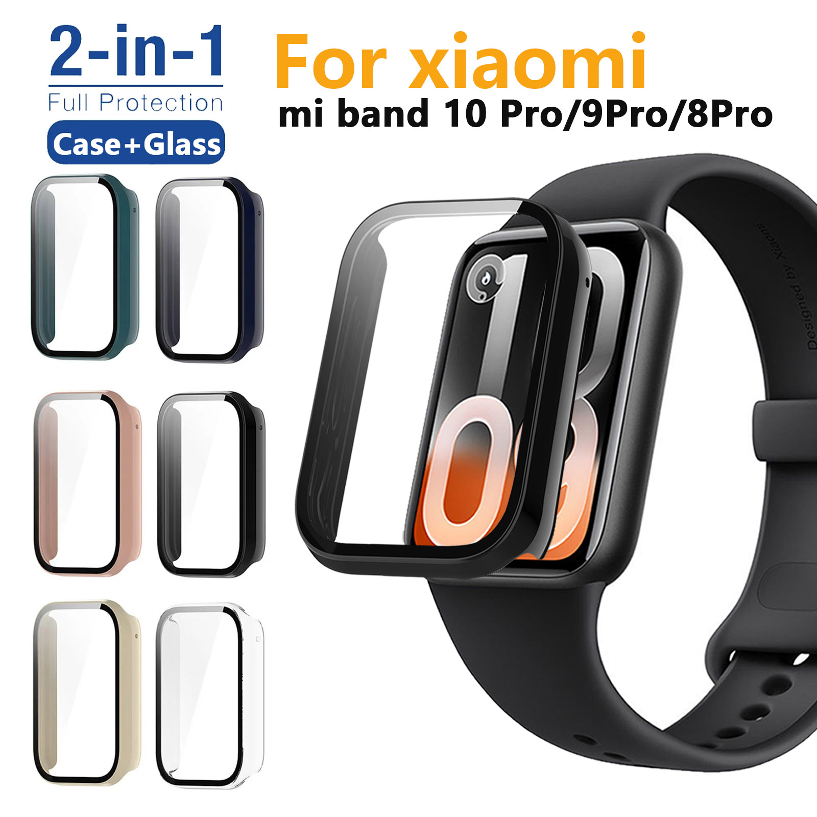Case+Glass for Xiaomi Mi Band  - Xiaomi Smartwatch Accessories review and price