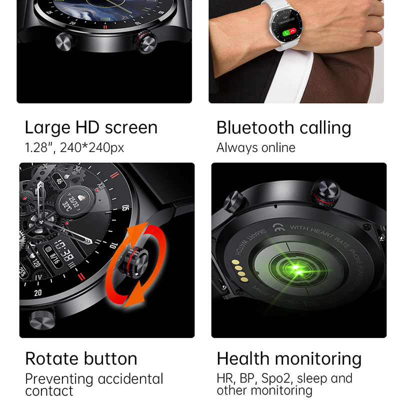 ECG+PPG Bluetooth Call Smart W - Smartwatch Face review and price
