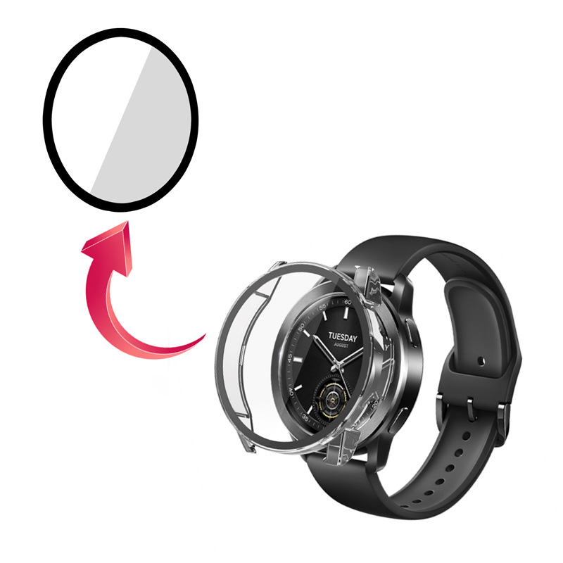 Hard Edge Shell Glass Screen P - Xiaomi Smartwatch S3 Accessories review and price