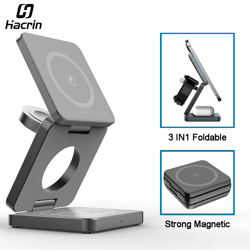 Wireless Charger 3 in 1 Foldab - Wireless Charger Watch review and price