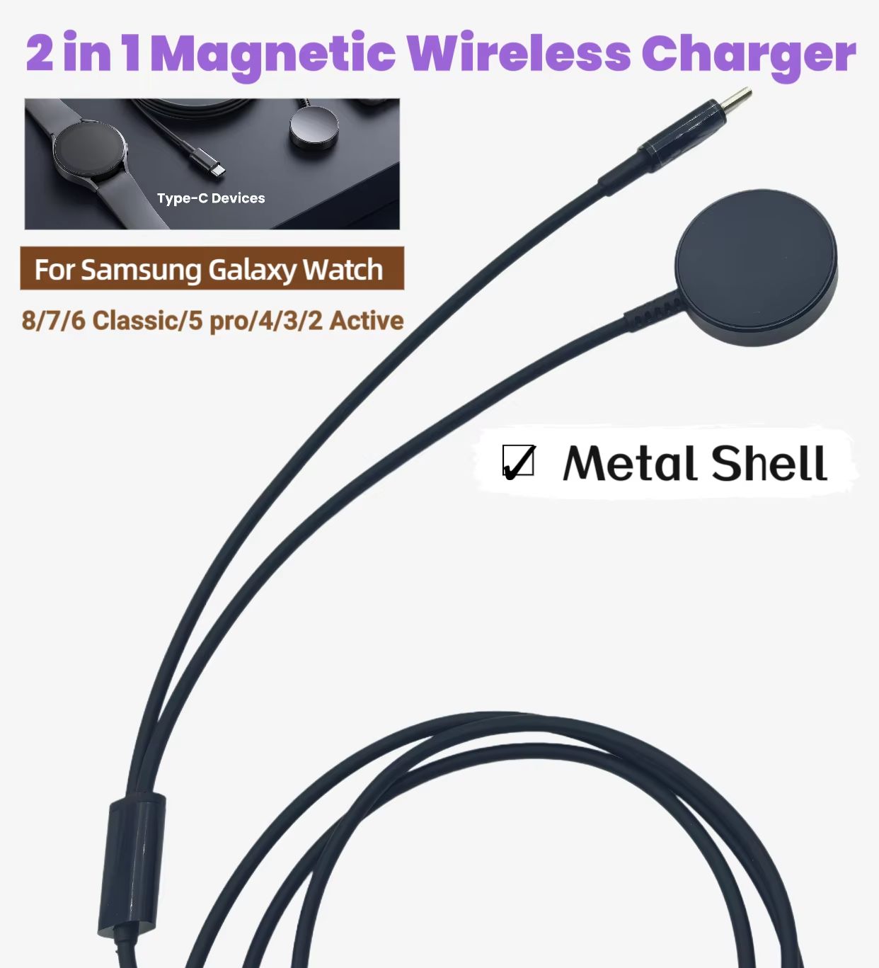 Type-C 2-in-1 Magnetic Wireles - Wireless Charger Watch review and price
