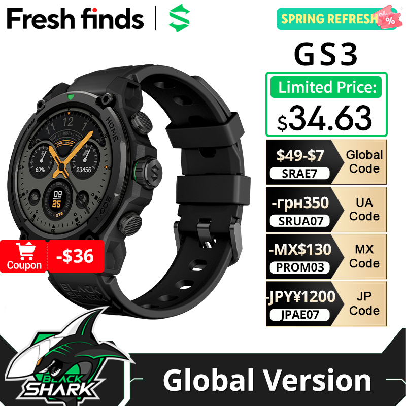 [World Premiere]Blackshark GS3 - Smartwatch Face review and price