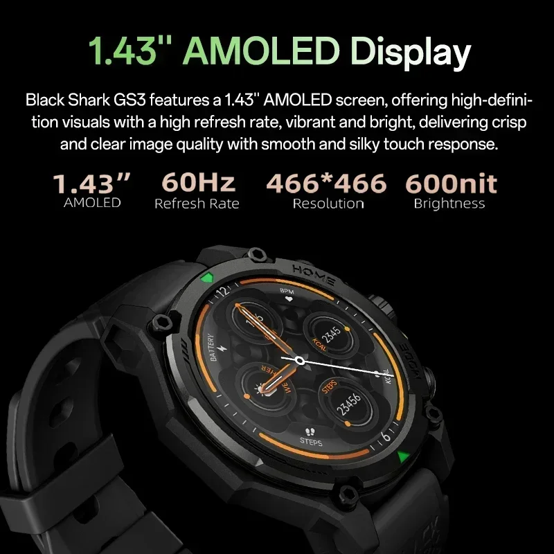[World Premiere]Blackshark GS3 - Smartwatch Face review and price