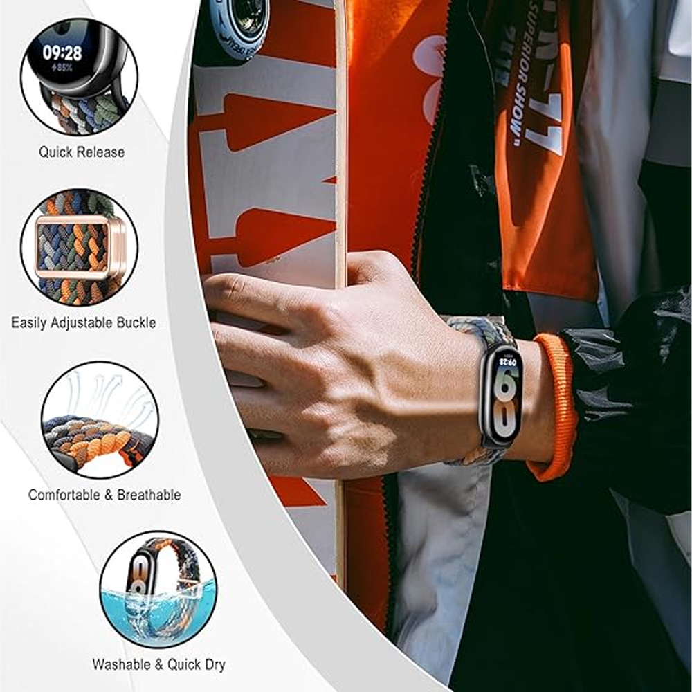 Straps for Xiaomi Mi Band 10 9 - Solo Loop Strap review and price