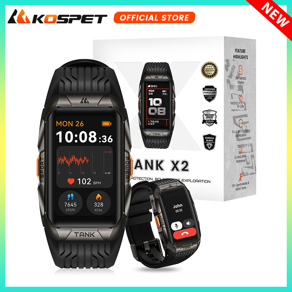 KOSPET TANK X2 Smart Watch For - Smartwatch Face review and price