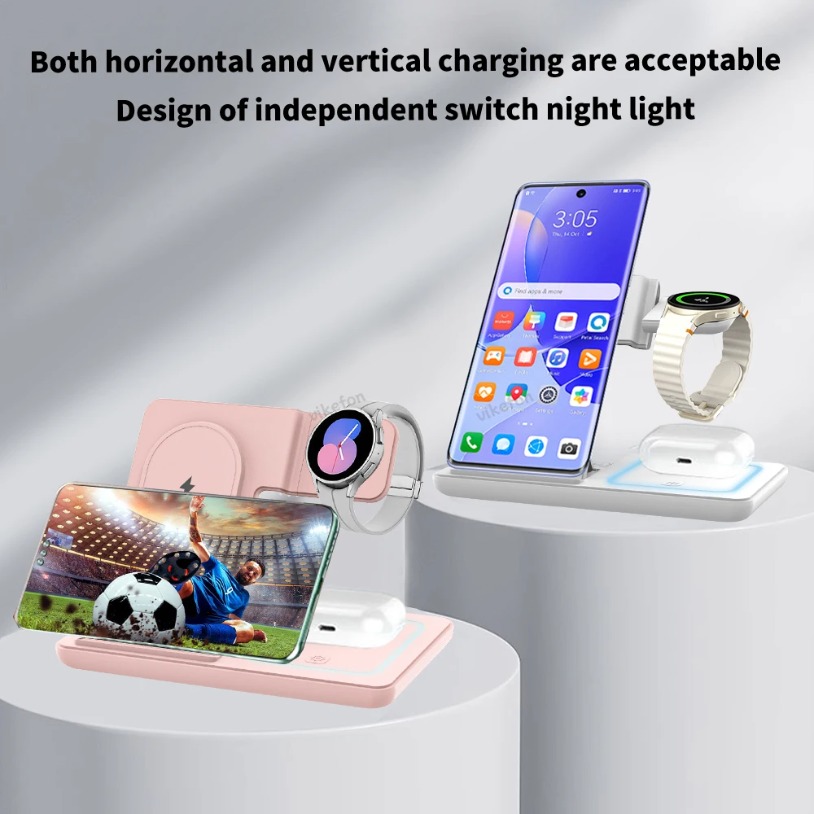 3 in 1 Foldable Wireless Charg - Wireless Charger Watch review and price