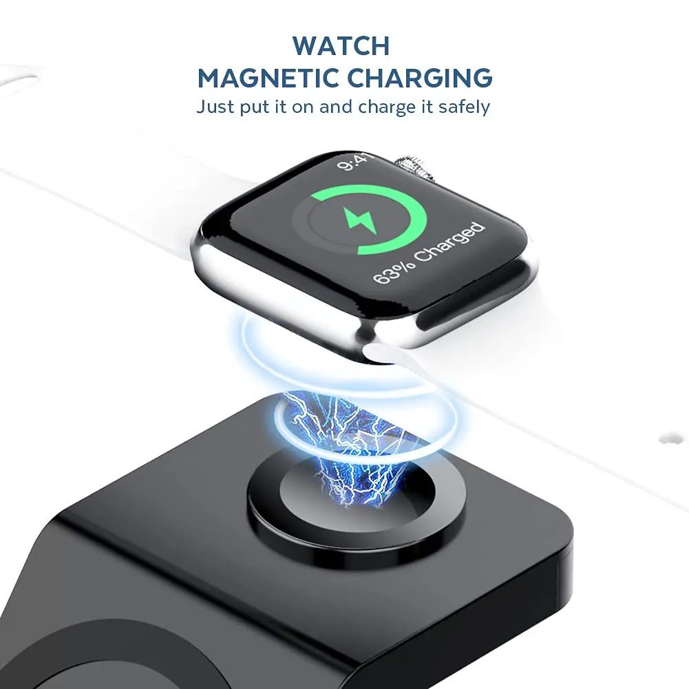 3 In 1 Wireless Charger Stand  - Wireless Charger Watch review and price