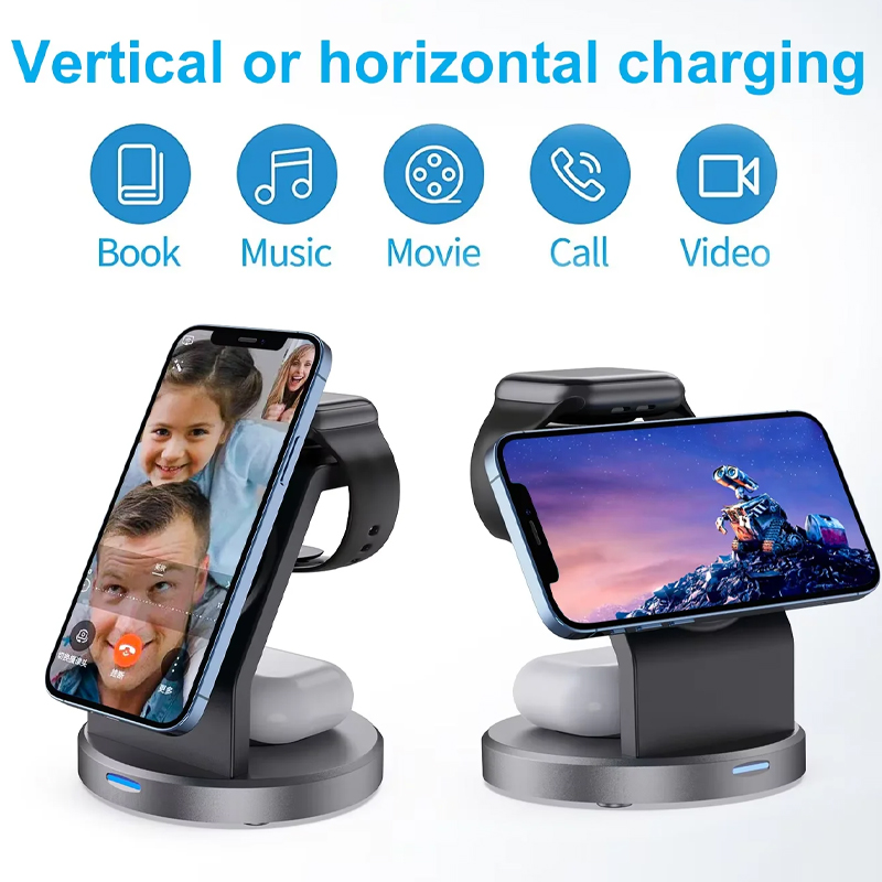 3 In 1 Wireless Charger Stand  - Wireless Charger Watch review and price