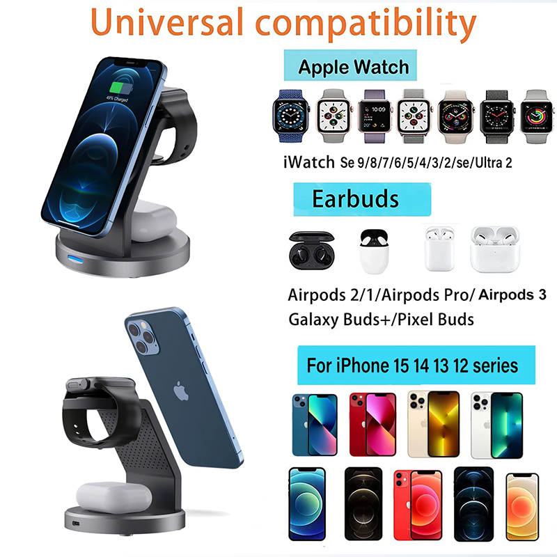 3 In 1 Wireless Charger Stand  - Wireless Charger Watch review and price