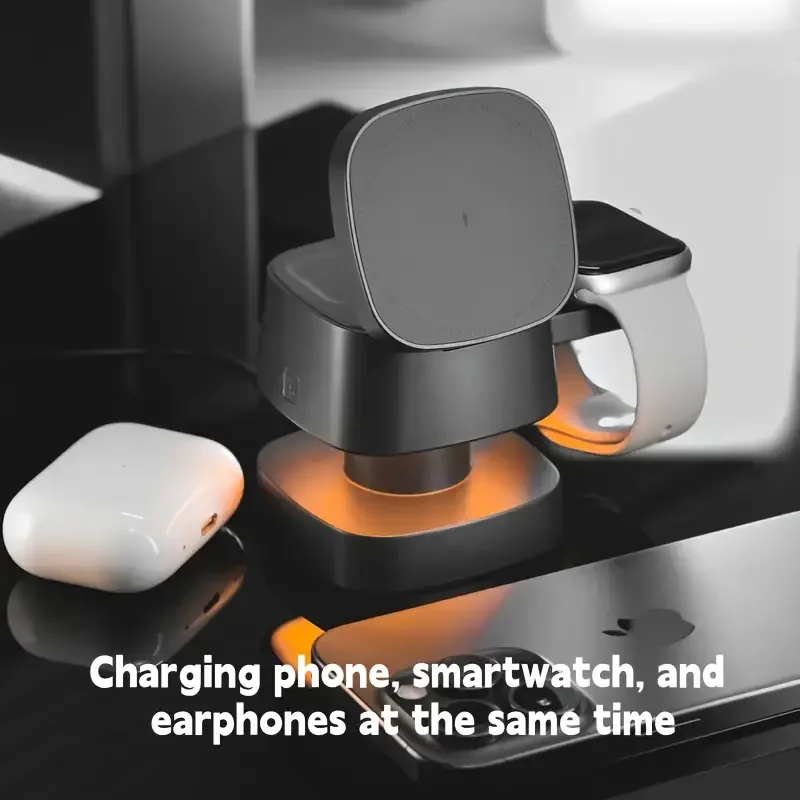 Magnetic 3 in 1 Wireless Charg - Wireless Charger Watch review and price