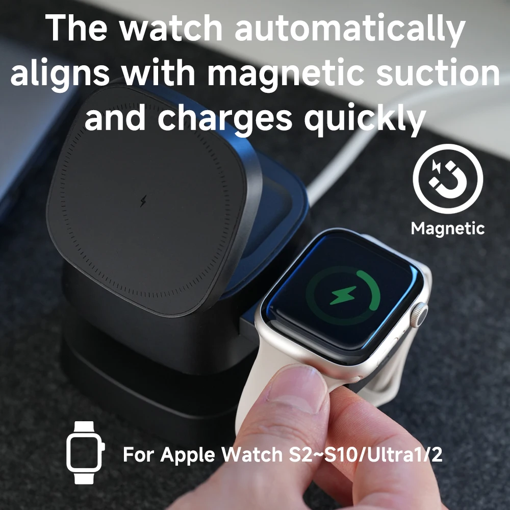 Magnetic 3 in 1 Wireless Charg - Wireless Charger Watch review and price