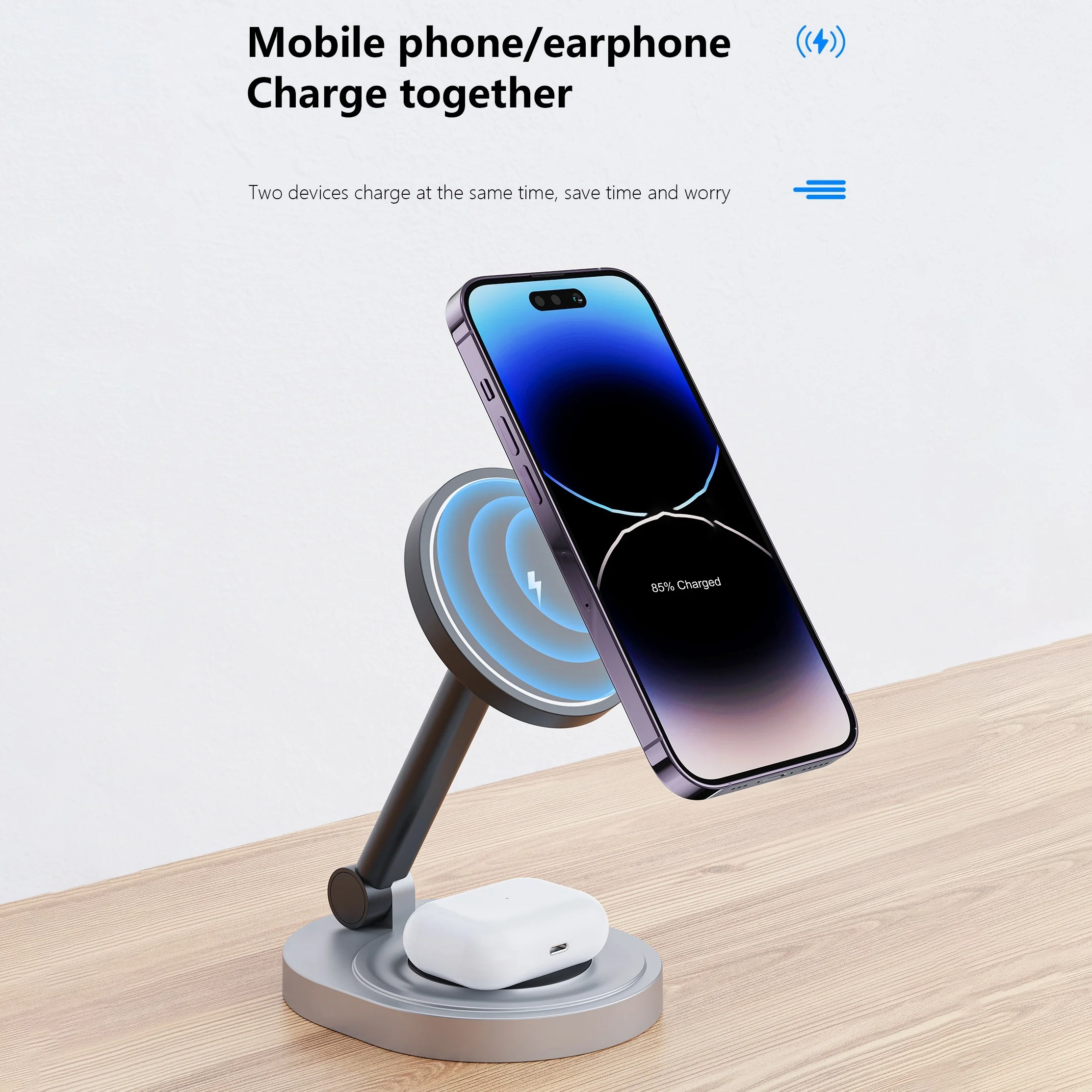 2 In 1 Magnetic Wireless Charg - Wireless Charger Watch review and price