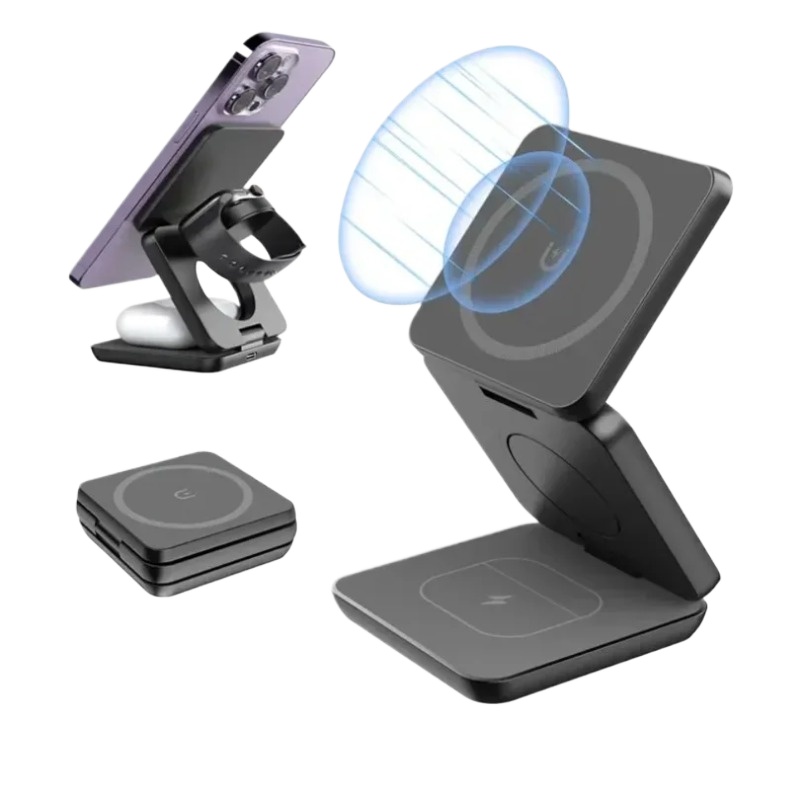 3 in 1 Foldable Magnetic Wirel - Wireless Charger Watch review and price