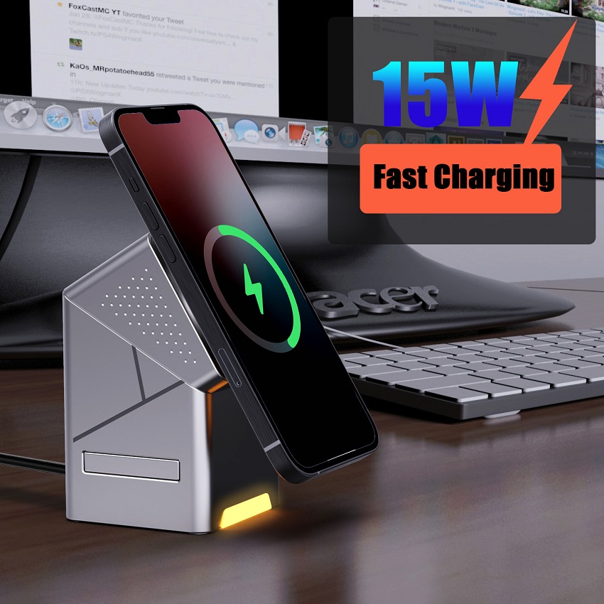 3 in 1 Magnetic Wireless Charg - Wireless Charger Watch review and price